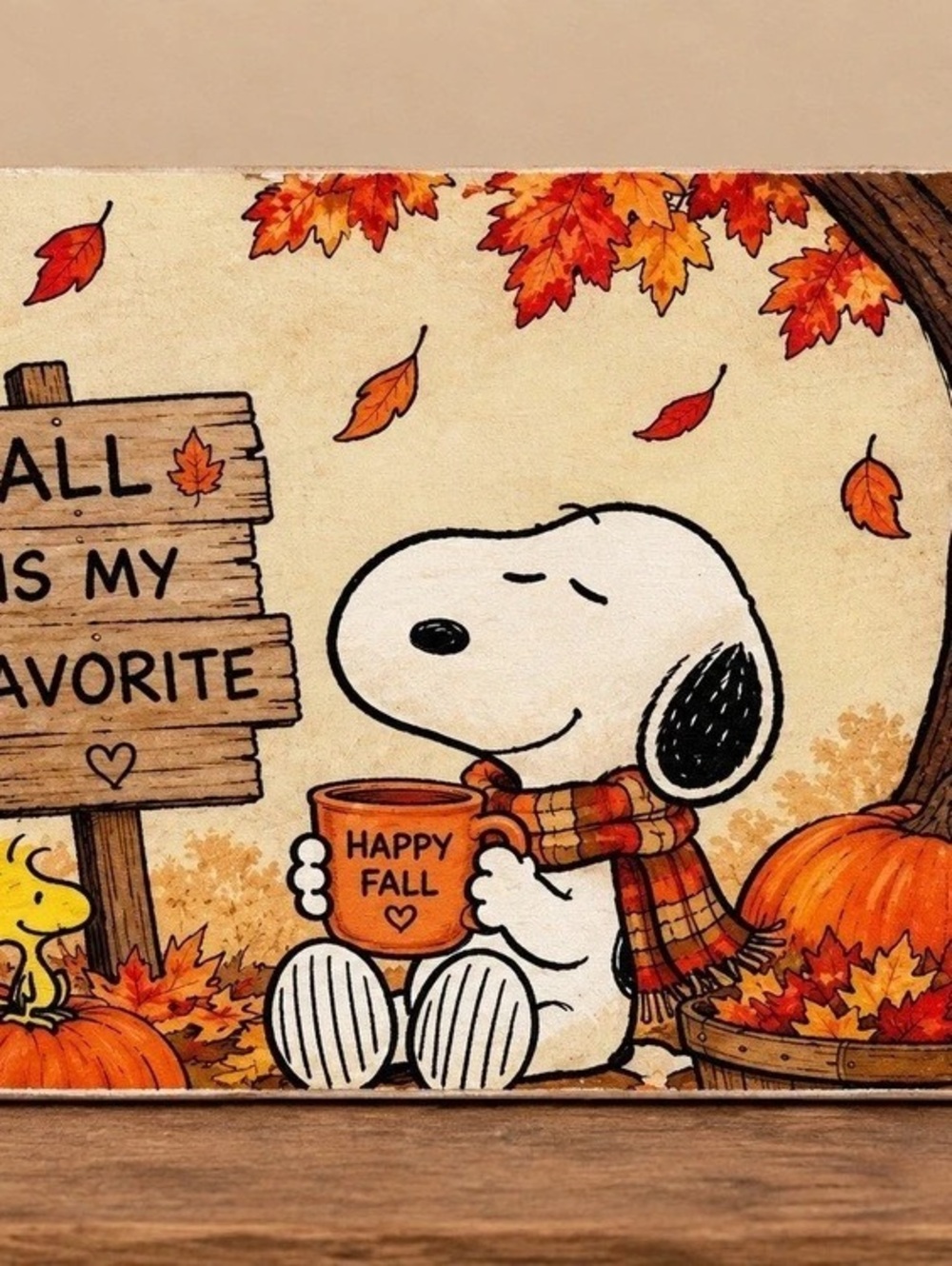 Peanuts Fall Snoopy Cutting Boarf